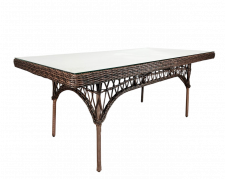 Стол плетенный для летней веранды